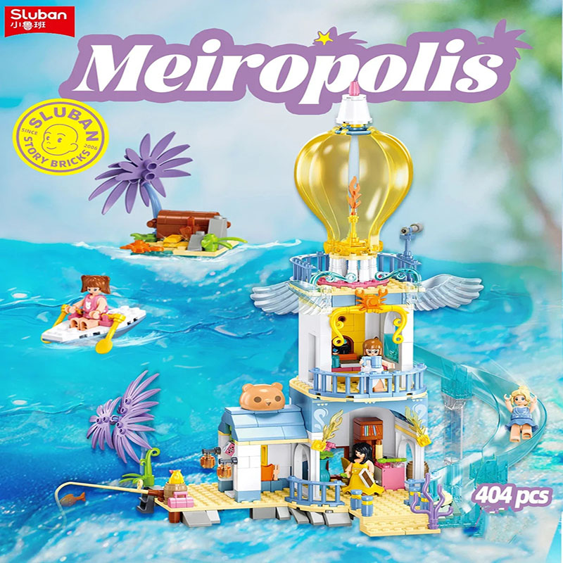 Building Block Mini - 404 adet hazine avı deniz feneri