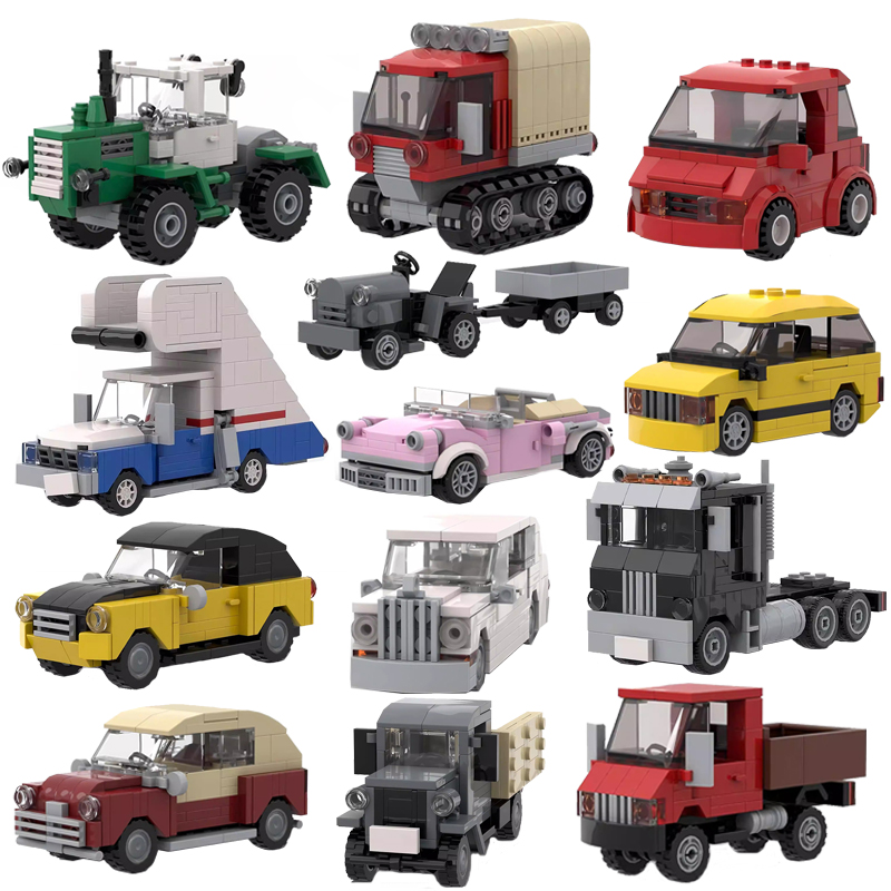 Lego Set Creator - MOC Şehir Mini Araba Traktör Kar