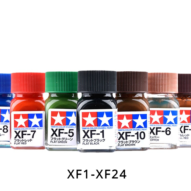 Tamiya Model Paint Set - TAMIYA emaye boya düz renkler XF1-XF24