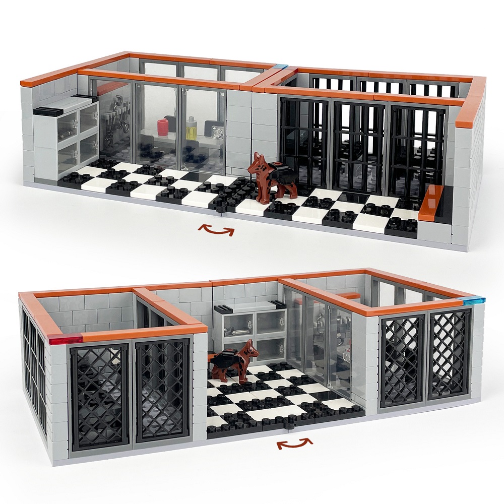 Lego Set Creator - 302 adet hapishane şehir polis karakolu